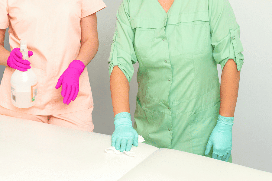 clean and sanitize counter top