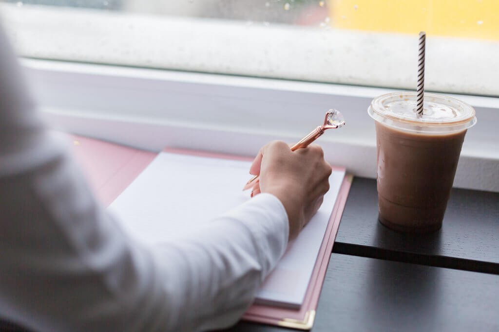 woman writing