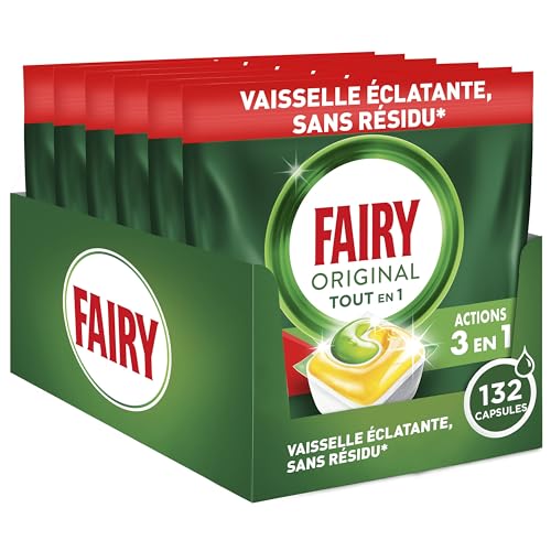 Fairy Original Complete Dishwasher Tablets 132ct, Fairy Dishwasher Tablets, Dishwasher Tablets Bulk