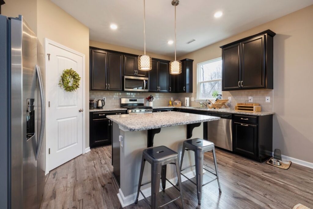 cluttered kitchen