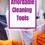 Picture of a person carrying cleaning tools with the words ‘Affordable Cleaning Tools‘ on the image.