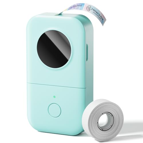 Phomemo D30 Label Maker Machine, Portable Bluetooth Mini Label Printer, Smart Phone Handheld Thermal Sticker Small Labeler Multiple Templates Font Icon Inkless for Home Office