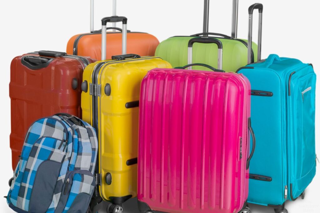 variety of colorful suitcases
