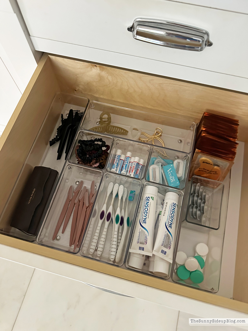 Organized Bathroom Drawers (Sunny Side Up)